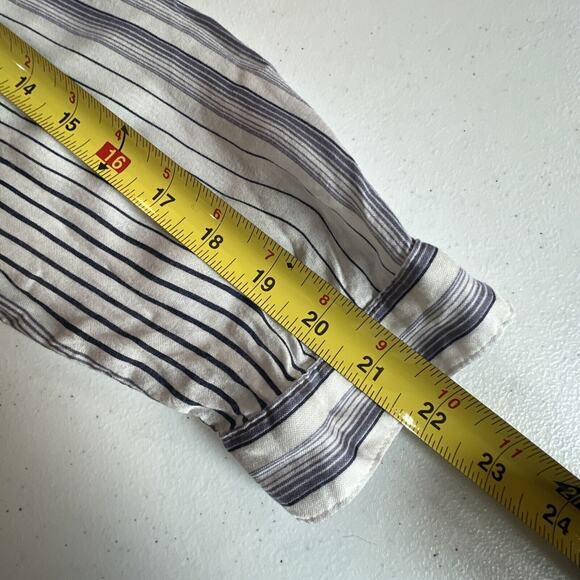 Chico's chicos size 2 Striped Medallion Tunic 12 14 Mixed Embroidered Large - Picture 14 of 16